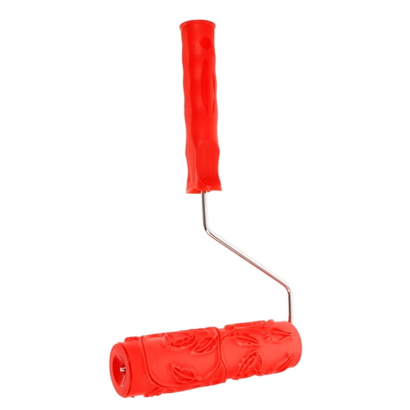 LOLIPPYY Decorative Red Rubber Texture Roller for Walls and Ceilings with Easy Application