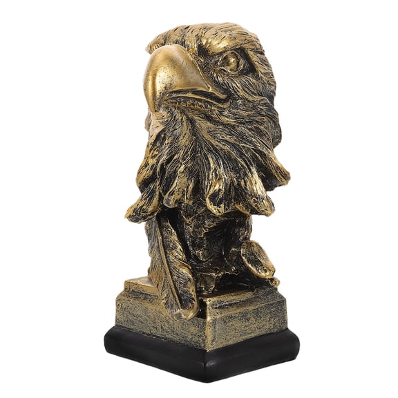 LOLIPPYY Decorative Resin Eagle Head Sculpture 1Pack Nordic Design Home Office Accent for Animal Lovers