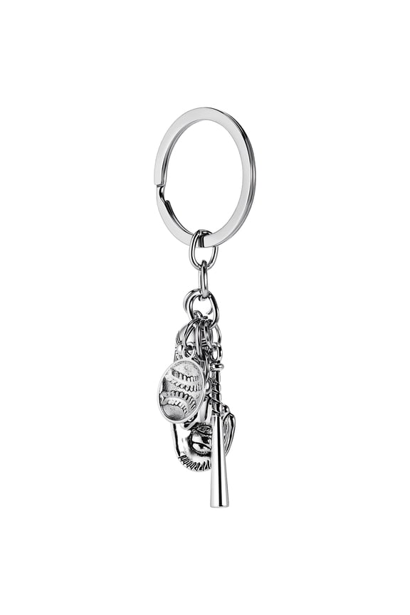 Decorative Softball Keychain Pendant Assorted Color Versatile and Fashionable Bag Or Car Key Ornament