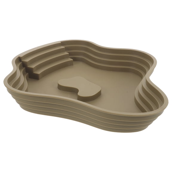 LOLIPPYY Tortoise Bathing Pool Dark Green Plastic for Home Soaking and Hydration