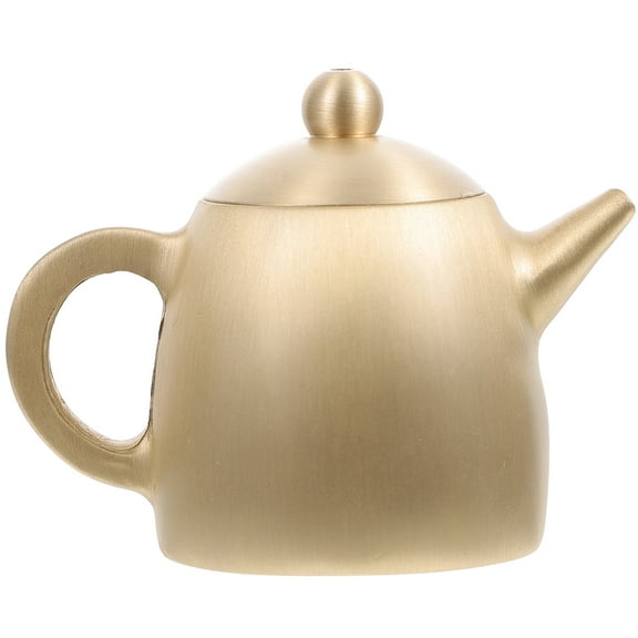 LOLIPPYY Delicate Copper Tea Kettle Decor with Stable Flat Bottom for Desktop Ornament
