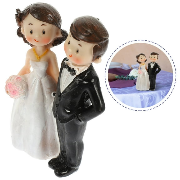 LOLIPPYY Delicate Resin Couple Figure Wedding Accessory Multi Function Wear Resistant Decoration