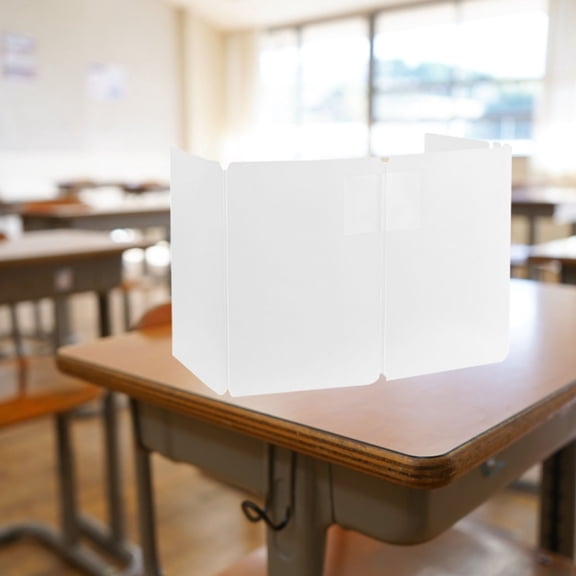 LOLIPPYY White Plastic Desk Privacy Shield Divider Board for Office and Home, 1 Pack
