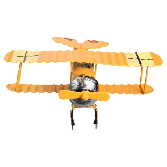 LOLIPPYY Desktop Aircraft Model Airplane Model Yellow Iron 1Pack