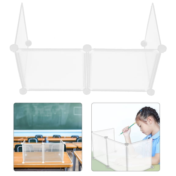 LOLIPPYY Desktop Dividing Board for School Use Transparent Plastic 1Pcs