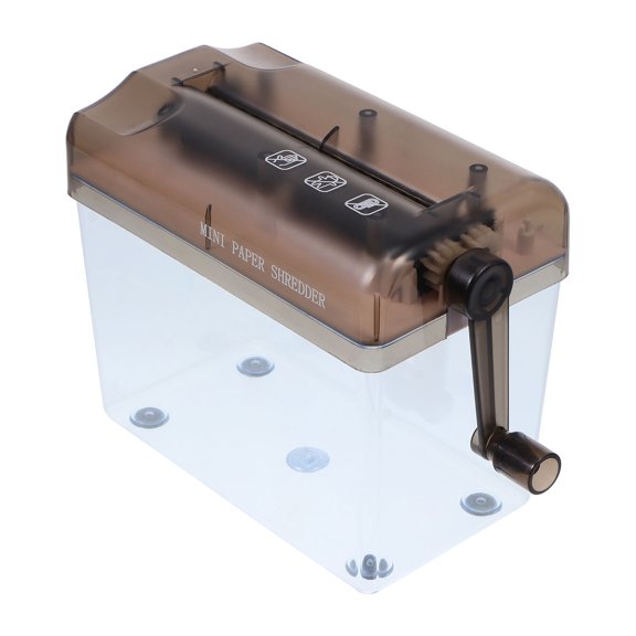 LOLIPPYY Desktop Manual Shredder Black Hand Operated Paper Cutter for Home Office Use
