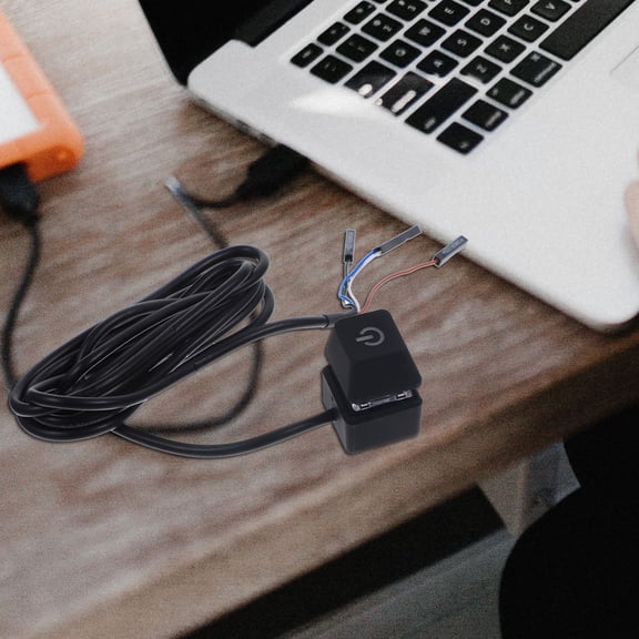 LOLIPPYY Desktop Pc Power Button Extension Cable with Durable ABS Rubber and Copper Materials for Home Use