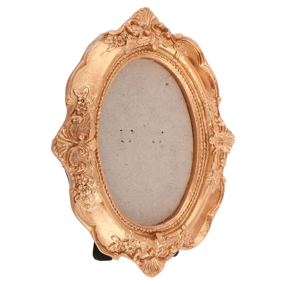LOLIPPYY Desktop Photo Holder Antique Picture Frames Golden Retro Decor Business Gift For Her 1 Pcs