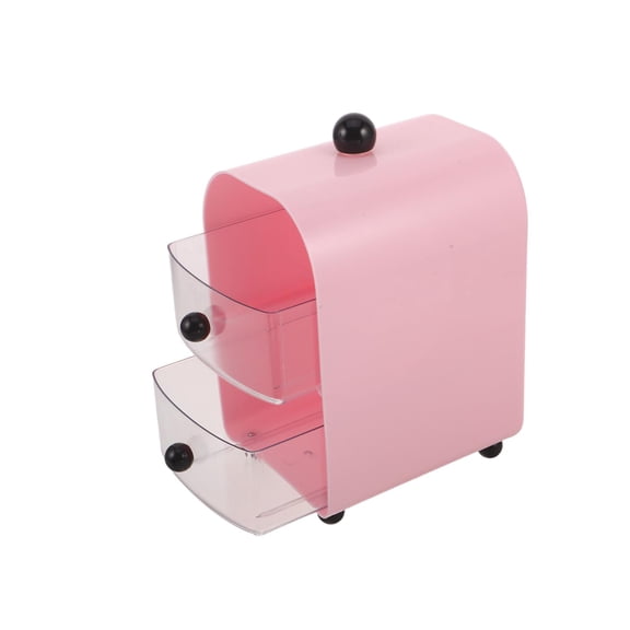 LOLIPPYY Desktop Stationery Storage Organizer with Clear Plastic Drawers for Efficient Workspace