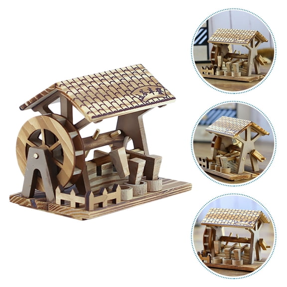 LOLIPPYY Desktop Wood Crafts Table Top Decor Light Brown 1Pack