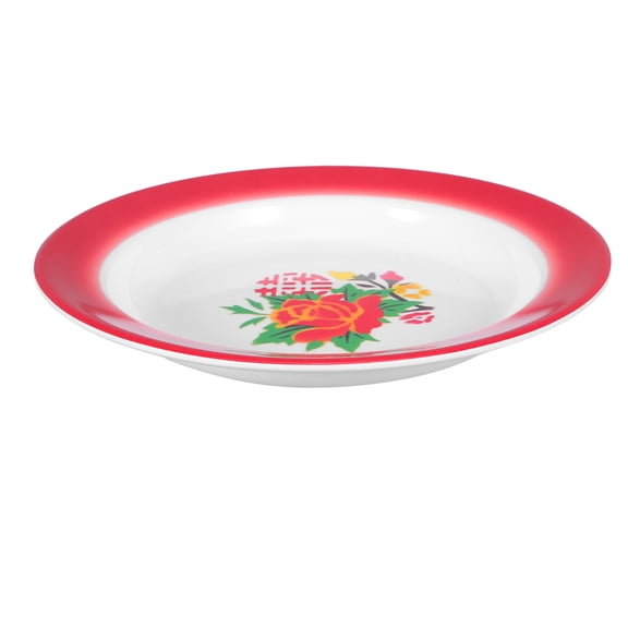 LOLIPPYY Dessert Plates Red Square Dinnerware Easy to Clean 1Pcs For Tea Party Camping