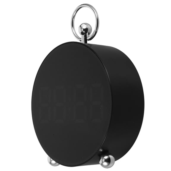 LOLIPPYY Digital Clock Black ABS Clock for Study Room Simple Design 1Set