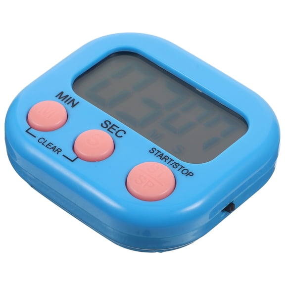 LOLIPPYY Digital Kitchen Timer Blue Lightweight ABS Material Easy to Use for Cooking and Study