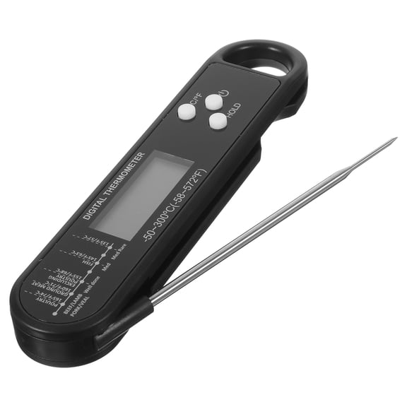 LOLIPPYY Digital Meat Thermometer BBQ Meat Probe Air Fryer Probe Cooking Probe Folding Meat Thermometer