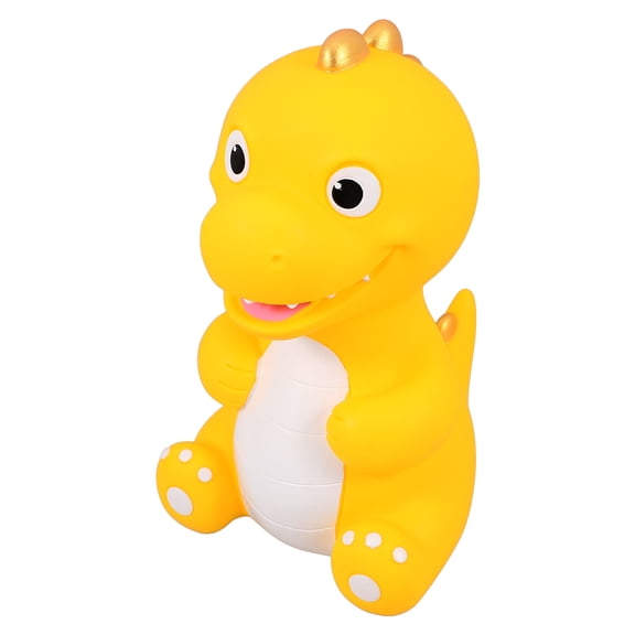 LOLIPPYY Dinosaur Decor Savings Box in Yellow Rubber for Home Decoration Festival 1Pack