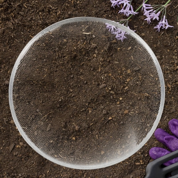 LOLIPPYY Dirt Sifter For Gardening Galvanized Iron Round For Adults 1Pcs