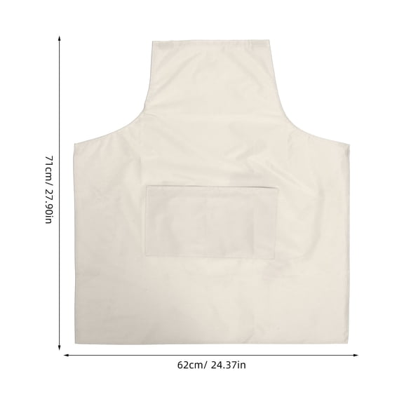 LOLIPPYY PVC Dishwashing Apron for Women, Beige, and Kitchen Apron, 1 Pack