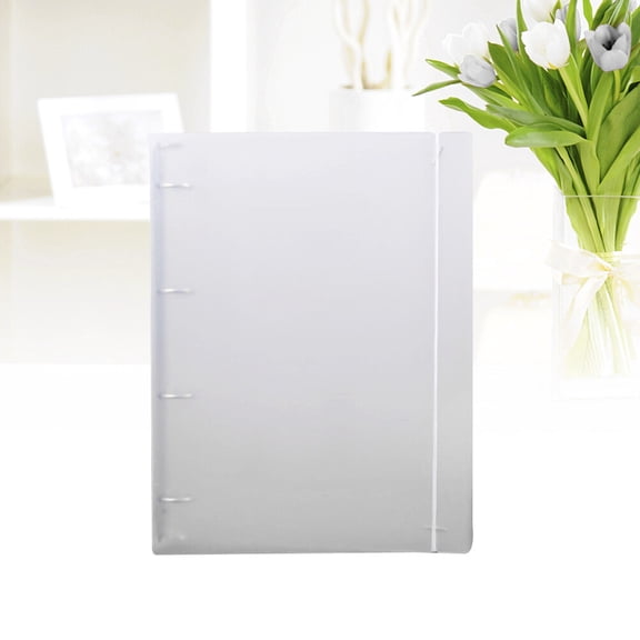 LOLIPPYY Document Organiser Folder File Binder Semi Transparent Expandable Folder Office Supplies 1Pack