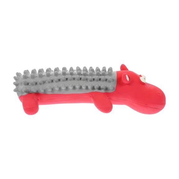LOLIPPYY Dog Biting Toy Red Latex Chewing Pet Indoor Play 1Pcs