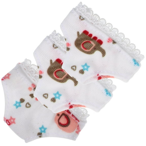 LOLIPPYY 3pcs Doll Underwear Set for Sports, Stylish Mini Cloth Panties, Comfortable Accessories for Dolls