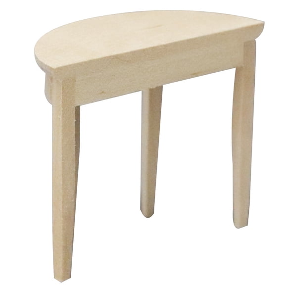 LOLIPPYY Dollhouse Bedroom Furniture Khaki Wood 1Set for Mini House Layout