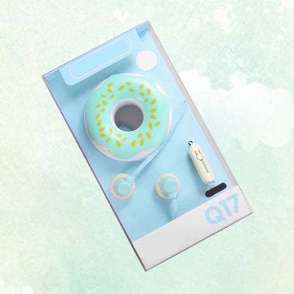 LOLIPPYY Donut Earbuds with Microphone and Press Button Control for Mp3 and Computers
