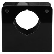 LOLIPPYY Black Metal Door Knob Back Plate Lock Reinforcement for Improved Home Security and Durability