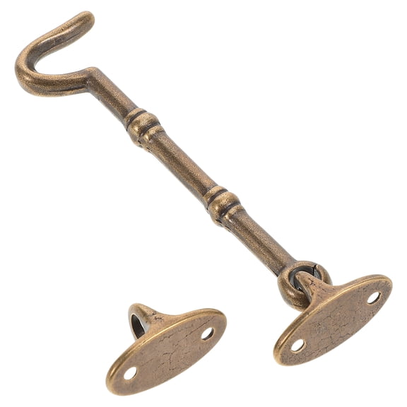 LOLIPPYY Brown Door Latch Hook and Eye Latch for Easy Hanging, 1-Pack