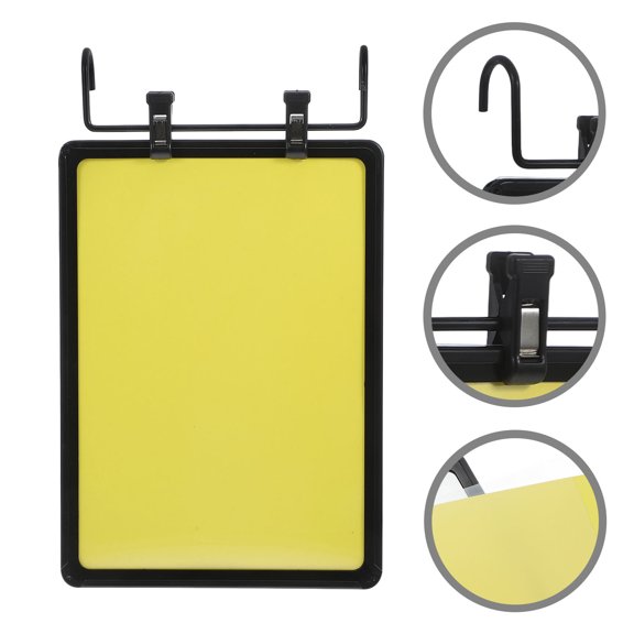 LOLIPPYY Double-Sided Plastic Hanging Price Sign Board Writable Erasable Display Tag for Retail Store Hotel Use