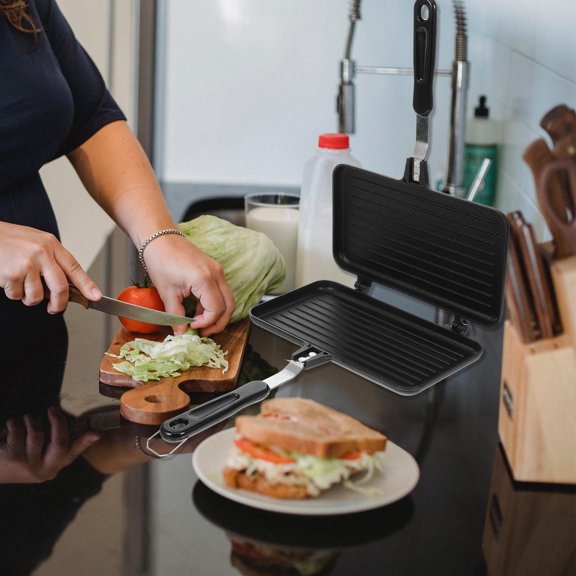 LOLIPPYY Double Sided Sandwich Baking Pan Aluminum Alloy for 1Set