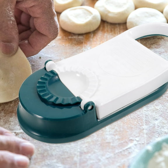 LOLIPPYY Dough Press Dumpling Skin Maker White Plastic Kitchen Gadget for Easy Wrapping and Pressing
