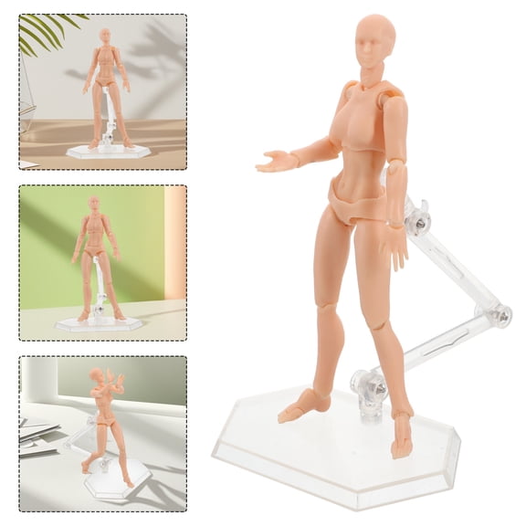 LOLIPPYY Drawing Figure Model Artist Drawing Manikin PVC Stable Support for Artists Instruction 1 Set