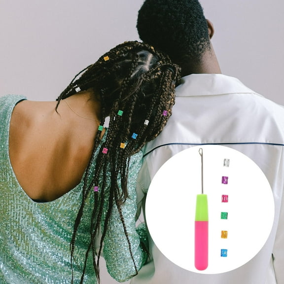 LOLIPPYY Dreadlock Starter Tool with Crochet Needle for Hair Braiding, Womens Hair Embellishment, Random Color