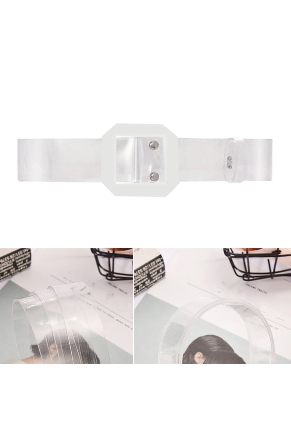 Dressy Belts For Women Transparent Waist Belt Ladies Clear Belts Simple Plastic 1Pcs Accessories
