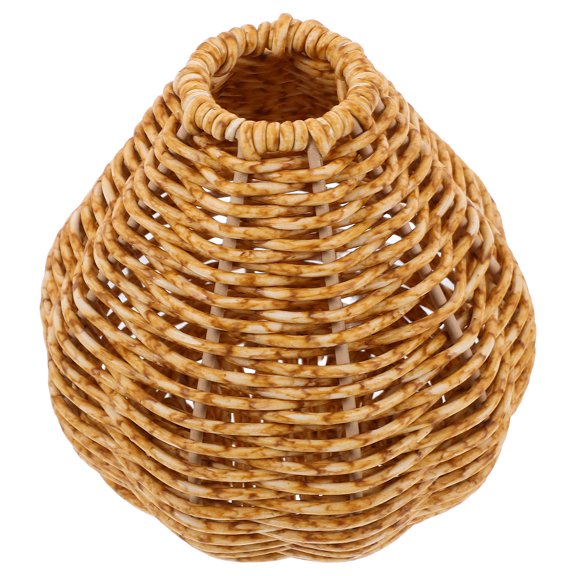 LOLIPPYY Dried Flower Holder Decorative Vase Khaki Iron Photo Prop 1Pack