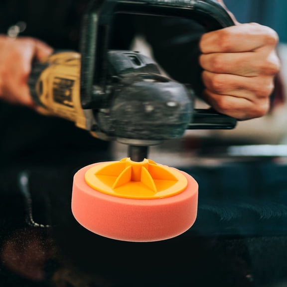 LOLIPPYY Drill Polisher Attachment Orange Sponge Car Buffing Pad for Professional and DIY Use