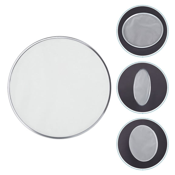 LOLIPPYY Drum Kit White Mesh Mute Head Noise Reduction Drum Tone Control Accessory
