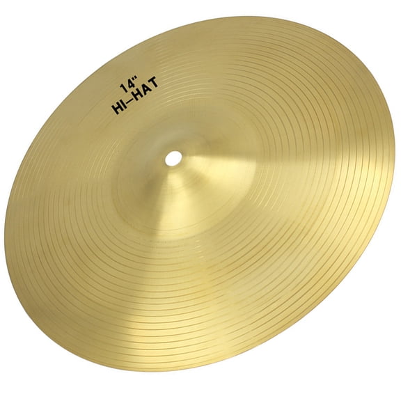 LOLIPPYY Drum Set Crash Cymbal Golden Metal Cymbal Lightweight Durable and Easy to Use