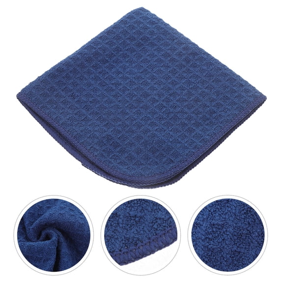 LOLIPPYY Drying Towel for Car Dark Blue Auto Washing Towels for Various Scenarios 1Pack