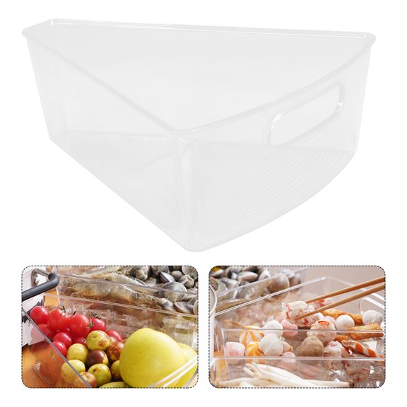 LOLIPPYY Dumpling Food Containers FanShaped Dish Box Transparent PET Storage 1Pcs