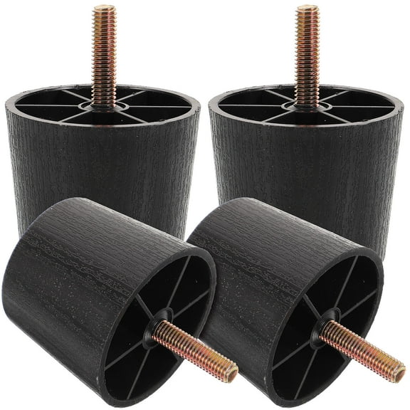 LOLIPPYY Durable Adjustable Furniture Levelers Screw In Threaded Table Feet for Sofa Cabinet Table Chair Black 4pcs