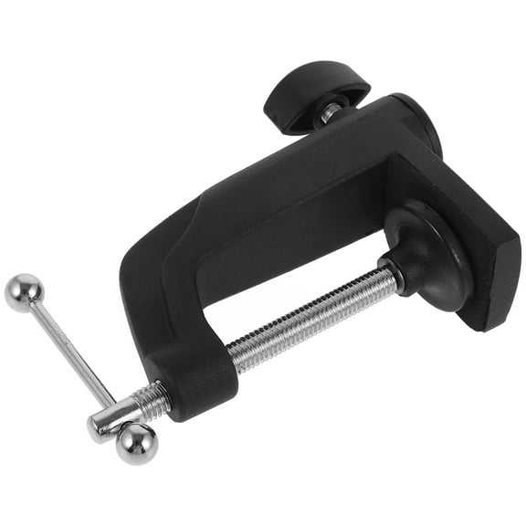 LOLIPPYY Durable Adjustable Table Clamp Metal Desk Mount for Mic with Positioning Screw