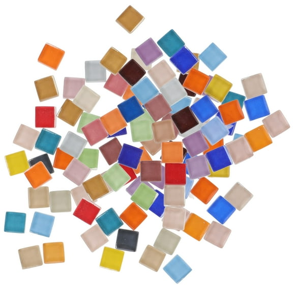 LOLIPPYY Durable Assorted Glass Tiles for DIY Crafting Decorative Small Glass Pieces for Picture Frames