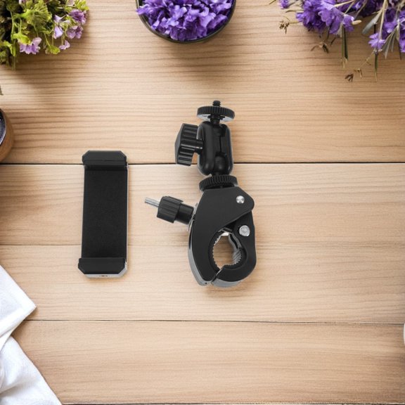 LOLIPPYY Durable Black Clarinet Lyre Clip with Foldable Design and Secure Metal Clamp