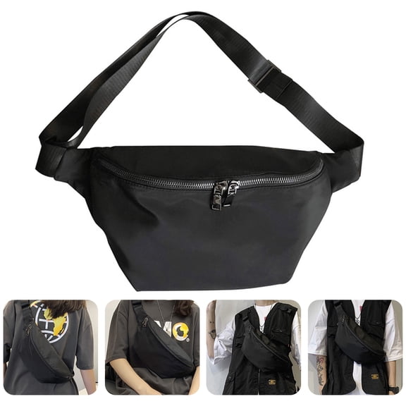 LOLIPPYY Black Oxford Cloth Crossbody Bag for Comfortable Wear, Lightweight and Stylish, Perfect for Everyday Use, 1pc