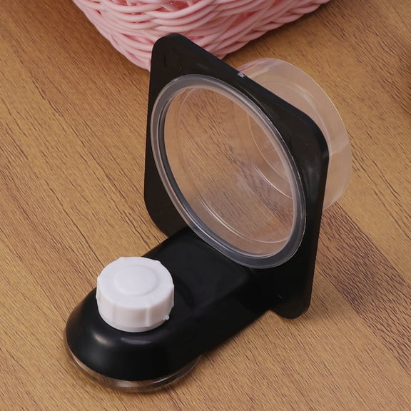 LOLIPPYY Durable Black Plastic Pet Bowls for Reptiles Feeding Water Bowl Perfect for Beetles and Iguanas 3pcs