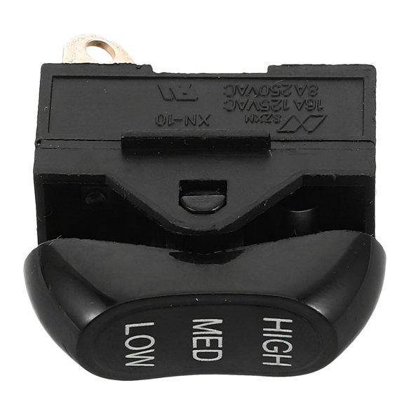 LOLIPPYY Durable Black Rocker Switch for Hair Dryer Replacement with Stable Conductivity