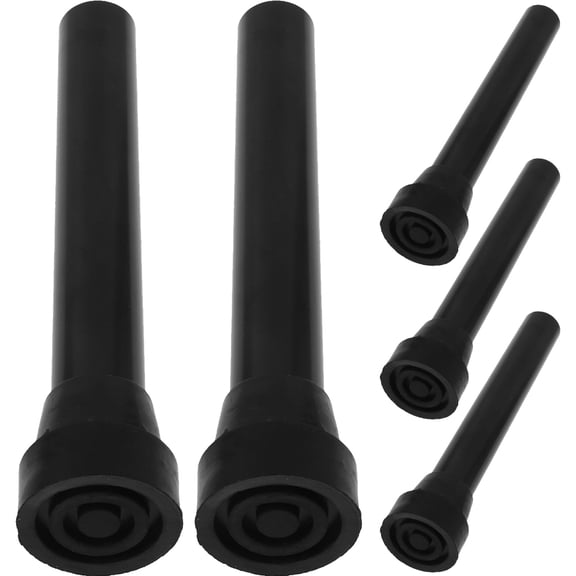 LOLIPPYY Durable Black Trampoline Accessories Rubber and Stainless Steel Leg with Pad for Daily Use 5pcs