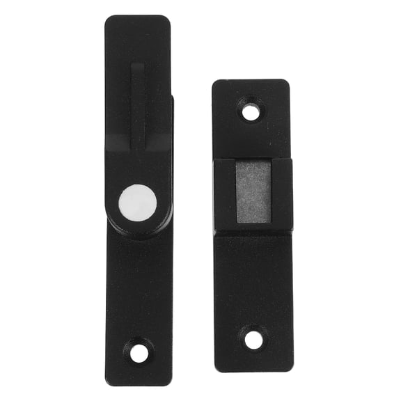 LOLIPPYY Durable Black Zinc Alloy Flip Lock Latch for Home Security with Glow in the Dark Feature, Easy Slide Operation
