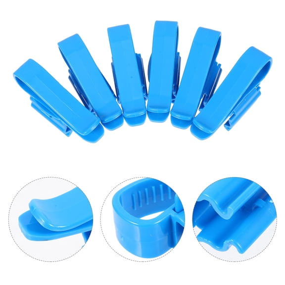 LOLIPPYY Durable Blue Aquarium Hose Clamp MultiPiece Set for Fish Tank Water Pipe Connection Plastic Accessories